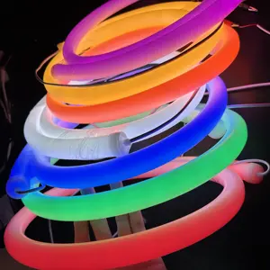 360 Grad Silikon LED Neon 24 Volt Soft Neon Tube RGB LED Neon Flex Strip Beleuchtungs band