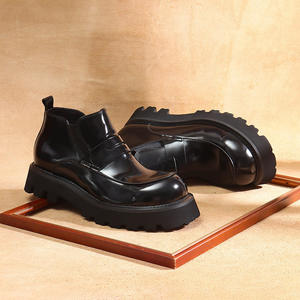 Botas de Trabajo de Invierno para Hombre, Estilo Clásico, Versátiles, Casuales, de Caña Alta, Impermeables, de Cuero Genuino, con Aumento de Altura, Deportivas - Product Image 6