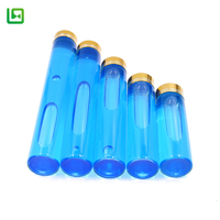Tube en verre de 30 mm de diamètre, 40 mm de hauteur, 10 ml, 15 ml, 20 ml, 25 ml, 30 ml, 40 ml, 50 ml, 60 ml, 80 ml, 100 ml, emballage avec bouchon en métal doré