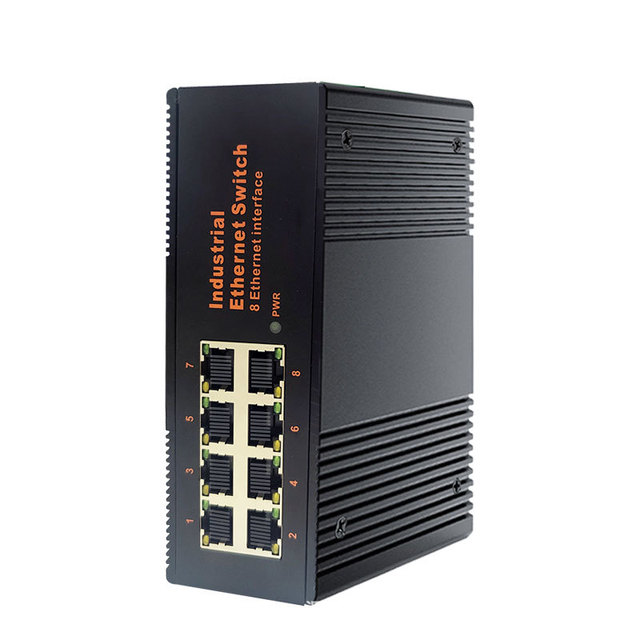 OEM ODM  Din Rail Gigabit Unmanaged Industrial 8*1000 RJ45 Ports Ethernet Switch