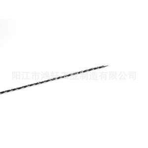 Wooden Handle Barbecue Skewers Chrome Plated Twisted Metal For Cooking <b>BBQ</b> Tools Durable 40g Stick HX 072 - Product Image 5