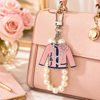 Pendentif Rose Jack & Jill en Perles Personnalisées pour Bijoux, Accessoire de Mode Grec JJ 1938 pour Porte-clés et Fabrication de Sacs DIY
