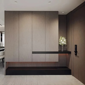 Meubles de dressing sur mesure, fabrication directe d'usine, armoire intégrée, conçue pour durer, style moderne minimaliste, rangement intelligent. - Product Image 3