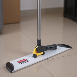 Manico per scopa in alluminio da 40 cm con attacco in velcro per pulizia igienica - Product Image 3