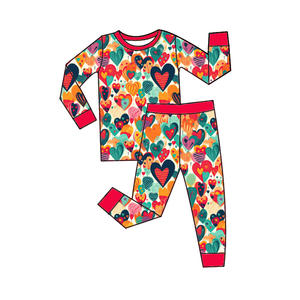 ชุดเด็กผู้หญิงลายดอกไม้พิมพ์ลายเอง ผ้าไผ่ 95% วิสโคสไผ่ และ 5% สแปนเด็กซ์ แขนยาว ดีไซน์เรียบง่าย - Product Image 6