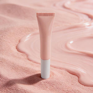 Tubo de brillo labial ABS <span class=keywords><strong>rosa</strong></span> <span class=keywords><strong>pastel</strong></span> con tapa de rosca y aplicador de varita - Envase cosmético para el cuidado de la piel y colorete - Product Image 3