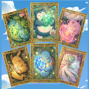 Caja de Entrenador Élite de Cartas Metálicas en Relieve de Anime y Cómics Japoneses de MS Pokemoned, Estuche Acrílico de Pikachu Pokemoned, Cartas Coleccionables ETB - Product Image 4