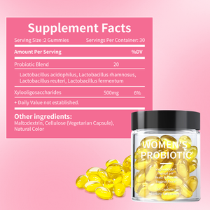 Private Label Vegan supporto digestivo e pillole prebiotiche per la salute dell'intestino integratori donne organiche capsule probiotiche - Product Image 5