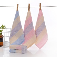 Serviette carrée en pur coton pour bébé Longren Kindergarten, motif ours de dessin animé, pour le lavage des mains et la salive des nourrissons