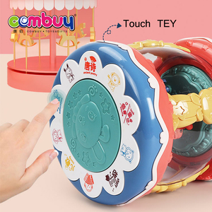 Carosello Musicale Luminoso Colorato Giocattolo Educativo per Bambini Tamburo a Mano - Product Image 5