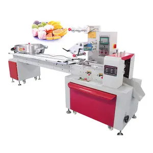 SJB Automatic pillow chocolate wrapping machine candy food bread Biscuits Horizontal Packing Machine