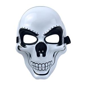 Máscara LED <span class=keywords><strong>de</strong></span> Halloween con Efecto <span class=keywords><strong>de</strong></span> Grito, Venta al por Mayor, Máscara Luminosa <span class=keywords><strong>de</strong></span> PVC Blanca, Luz Fría, Terror, 10 Colores, Máscara <span class=keywords><strong>de</strong></span> Fiesta Intermitente 2025 - Product Image 3