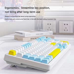 Teclado Mecánico para Juegos <span class=keywords><strong>Free</strong></span> <span class=keywords><strong>Wolf</strong></span> K3 MAX Personalizado, Estructura de Junta, Cableado, Intercambiable en Caliente, 980 - Product Image 6