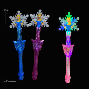 Aksesori Prop pesta putri kepingan salju menyala, tongkat ajaib peri anak perempuan, tongkat berkedip LED Paskah - Product Image 3