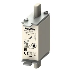 Siemens 3NA3824-2C Lv HRC ฟิวส์ลิงค์ gl/gg ที่มีตัวจับแบบไม่หุ้มฉนวนพร้อมตัวบ่งชี้ด้านหน้าขนาด000, 500V