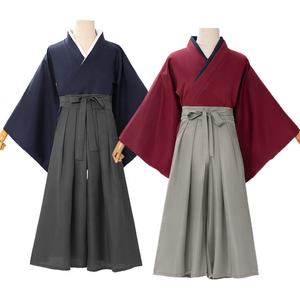 <span class=keywords><strong>Kimono</strong></span> Rojo de Kendo para Hombre, Disfraz de Cosplay Estilo Samurái, Traje de Poliéster para Adultos, Venta al por Mayor para Comic <span class=keywords><strong>Con</strong></span> y Halloween - Product Image 1