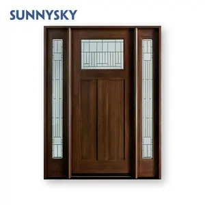 Modern style plain mdf veneer color indonesian wooden door