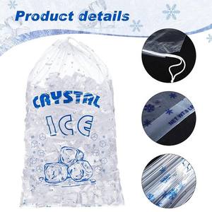 Bolsas de Embalaje de Plástico LDPE Transparente Reutilizables y Desechables RAYBO, para Enfriador de Hielo, de 5, 8, 10, 15 y 20 Libras, con Cordón - Product Image 4