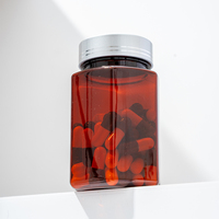 Bouteille d'emballage pour suppléments vitaminiques 150cc, conteneur vide pour pilules et gélules en PET imprimé sur mesure, fournisseur