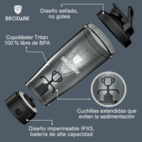 Mixeur portable automatique de haute qualité pour smoothies, avec récipient en Tritan, alimenté par USB, shaker à protéines pour voiture et usage extérieur