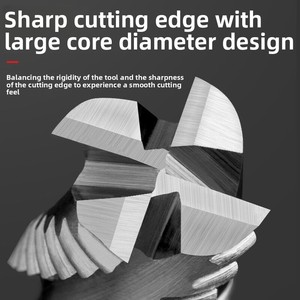 High Speed 3 and 4 Flutes Cobalt Roughing <strong>End</strong> <strong>Mill</strong> 4 mm Router Bit Router Bits for for Efficient Aluminum Cutting - Product Image 4