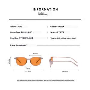 Óculos Anti Luz Azul Laranja OEM Óculos Bloqueadores de Luz Azul Óculos de Leitura com Lente Vermelha - Product Image 3