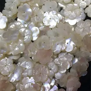 8-12mm Natural Freshwater White Butterfly Shell Mother Of The Pearl Beads