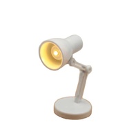 Mini lampe de bureau LED pour enfants, jouet de jeu d'imitation, bras réglable, fonctionne sur piles, accessoires de meubles DIY