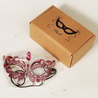 Masques de voile de gland de strass de visage complet des femmes avec des chaînes accessoires faciaux sexy pour les mariages masque de strass de boule de fête