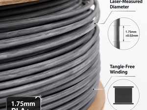 Filamento para Impresora 3D Yiqiu3D Matte PLA+ 1.75mm, Acabado Terciopelo Antideslumbrante de Alta Velocidad, Servicio de Moldeo Bambu Lab, 8 Colores, 1kg, 220C - Product Image 2