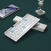 Keyboard Bluetooth Mini Lipat Portabel Nirkabel untuk Rumah Tangga