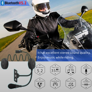 Motorcycle <strong>Intercom</strong> Wireless <strong>Intercom</strong> Hands Free Waterproof Portable <strong>Bluetooth</strong> Headphone Mic Earphone - Product Image 2