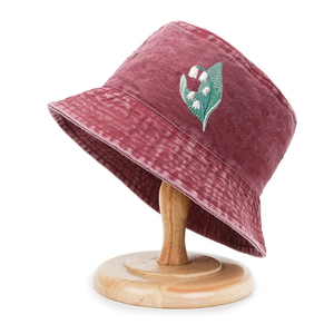 Sombrero de pescador de ala ancha Unisex de alta calidad bordado con logotipo personalizado sombrero de pescador de algodón desgastado Vintage para uso diario - Product Image 5