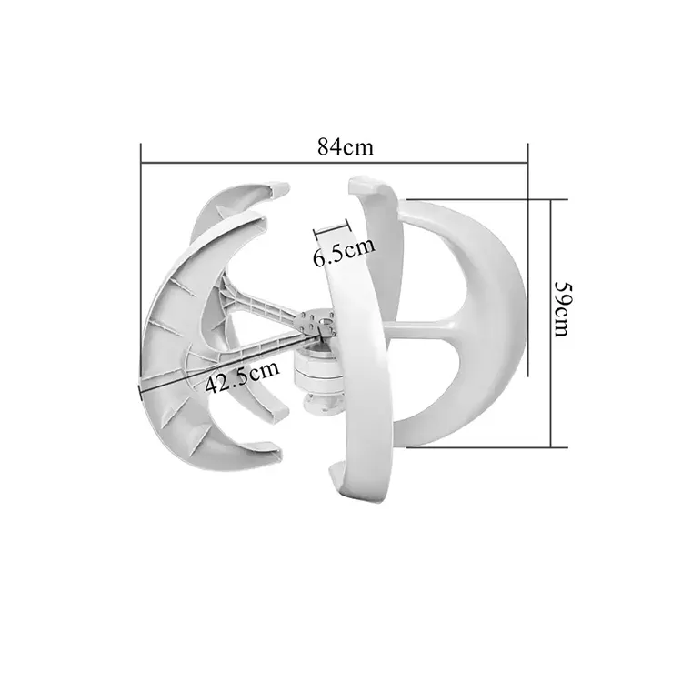 Turbina Eólica 12V 200w 600w Turbina Vertical Gerador vento Diâmetro Da Roda Eixo Vertical com controlador mppt