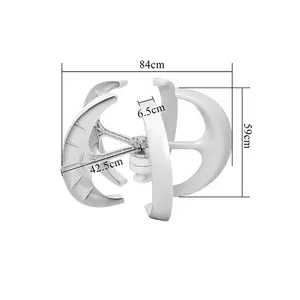 Turbina eólica 12V 200W 600W Generador de turbina vertical Diámetro de la rueda de viento Eje vertical con controlador MPPT