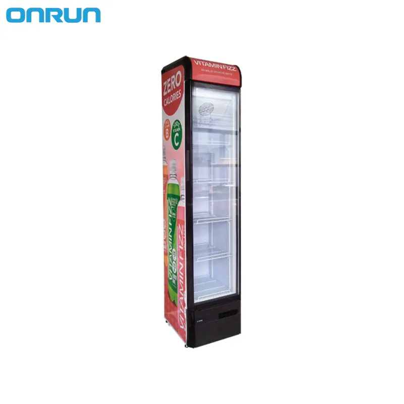 SC-145B Slim Upright National Supermarket Display Commercial Coolers for Redbull Cold Drink