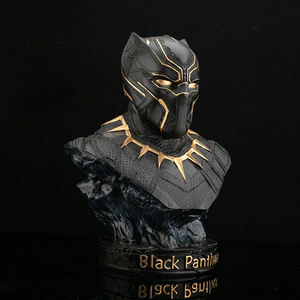 ホット販売クリエイティブブラックパンサーフィギュアホームデスクトップデコレーションレジンマーベルスーパーヒーローブラックパンサー像 - Product Image 3