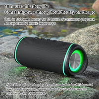 Venta Directa al por Mayor, Altavoz Inalámbrico RGB de 16W y 1800mAh, Resistente al Agua 5.4, para Fiestas al Aire Libre y Uso con Computadora
