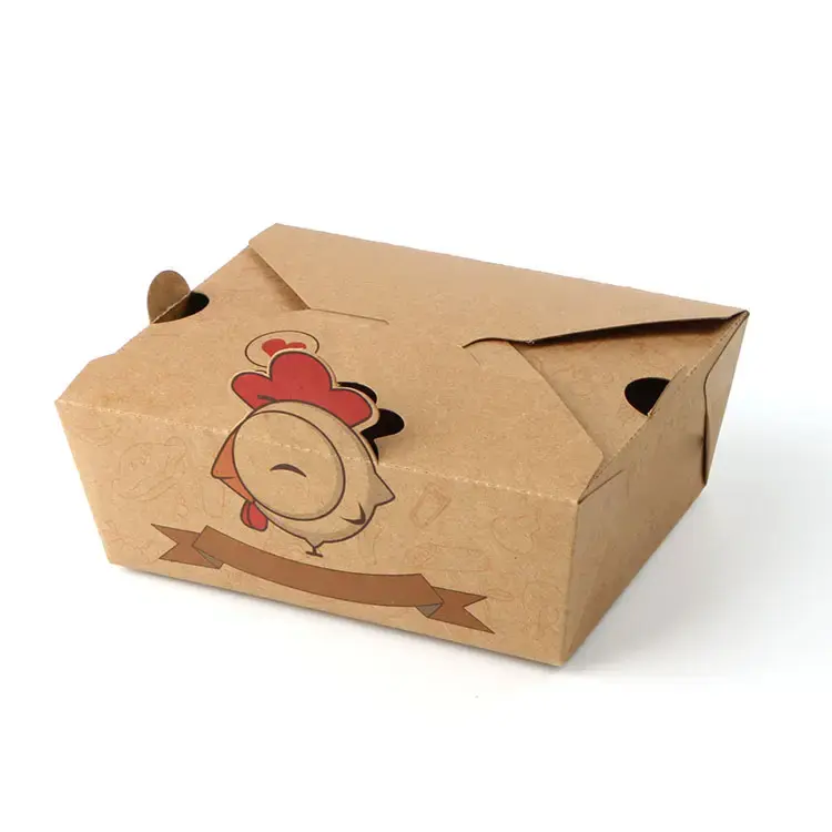 Wholesale Logo Printing Food Container 800ml 900ml Takeaway Food Box Custom Design Packing Food Box