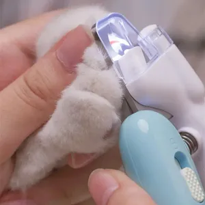 กรรไกรตัดเล็บสัตว์เลี้ยงพร้อมไฟ LED อุปกรณ์ตัดเล็บแมวอุปกรณ์ตัดเล็บสัตว์เลี้ยง