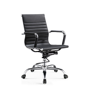   Silla de oficina con respaldo de malla, asiento negro, altura ajustable, giratoria, para uso en oficina. - Product Image 4