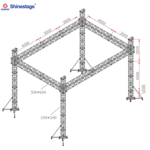 Diseño de sistema de armadura de techo de escenario de <span class=keywords><strong>concierto</strong></span> de aluminio rectangular resistente para gran <span class=keywords><strong>concierto</strong></span> - Product Image 3