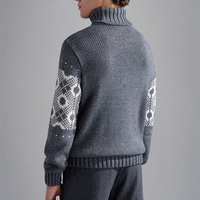 Fabricants OEM/ODM : Pull d'hiver pour homme personnalisable, design géométrique audacieux, tendance, vente en gros