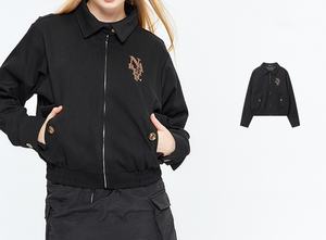 Chaqueta de Solapa Personalizada para <span class=keywords><strong>Mujer</strong></span>, Estilo Harajuku, Nueva Moda Otoñal, Chaqueta Casual de Béisbol, Chaqueta Delgada de Nailon - Product Image 4