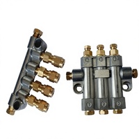 Système de lubrification CNC, distributeur d'huile volumétrique 2/3/4/5 voies