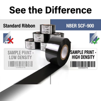 Foil Hot Stamping Hitam 30mm*122m untuk Mesin Printer Coder