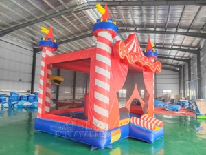 Castillo Inflable Comercial de PVC para Circo, Casa de Brinco Inflable para Carnaval, Alquiler para Fiestas Infantiles y Parques de Diversiones al Aire Libre - Product Image 4