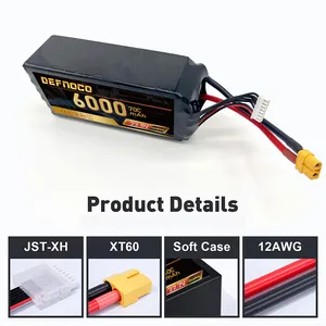 High Performance Li-ion Battery Pack 3S 6S 6000mah 100c With Ec5 Lipo Batteries Higher Capacity Batterie Lithium RC Hobby Drone
