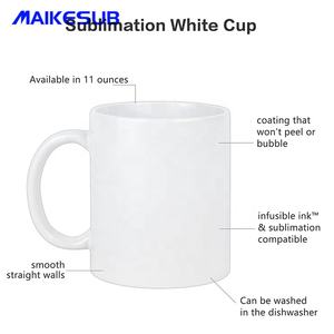 Miakesub 11oz 승화 커피 컵으로 공백 백색 코팅 찻잔 - Product Image 3