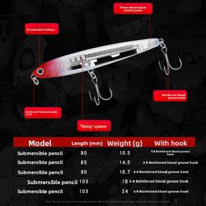 Cebo de señuelo de fundición larga flotante ABS de fantasma volador de segunda generación óptimo para técnicas de pesca de fondo de carpa de pez luna de agua dulce - Product Image 3
